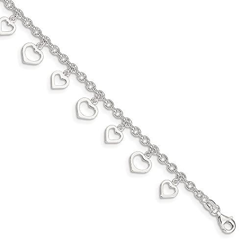 【中古】【未使用・未開封品】925スターリングSilverheartアンクレット9インチ|AJIMURA-SHOP
