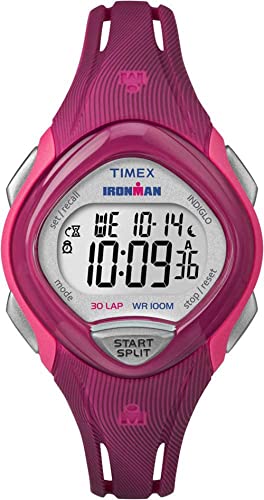 【中古】【未当て嵌める・未開封品】Timex Womens TW5M09000 IRONMAN Sleek 30 Mid-size Pink Sport Watch