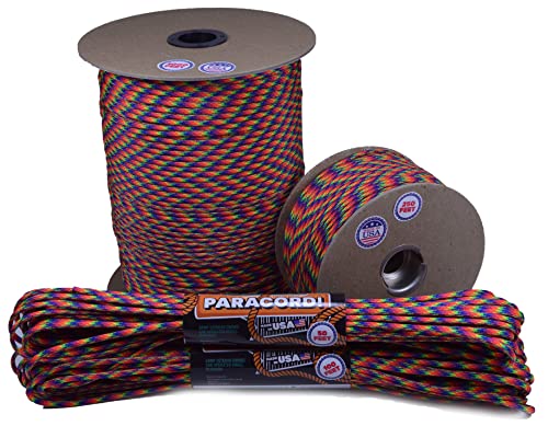 【中古】【未当てはめる・未開封品】BoredParacord ? 300色以上 1フート、10フート、25フート、50フート、100フートの束 \u0026 250フート、1000フートの落下傘550