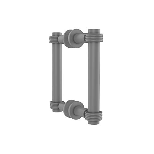 【中古】【未使用・未開封品】Contemporary 6 Inch Back to Back Shower Door Pull with Grooved Accent - 404G-6BB-GYM