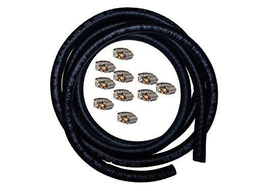【中古】【未使用・未開封品】Pro 1燃料ラインホース1?/ 4インチ内側直径X 5フィート長NRB / PVCC sae30r6サイズ4バンドルBreezeクランプ11?Pieceバンドル