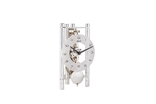 【中古】【未使用・未開封品】Hermle 23025500721 Lakin 三角形テーブルクロック - ゴールド アラビアガラスダイヤル&シルバー振り子