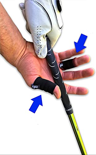 【中古】【未使用・未開封品】JerkFit NUBS フィンガーキャディ - ゴルフのまめを防ぐ親指と指用スリーブ (ブラック スモール)