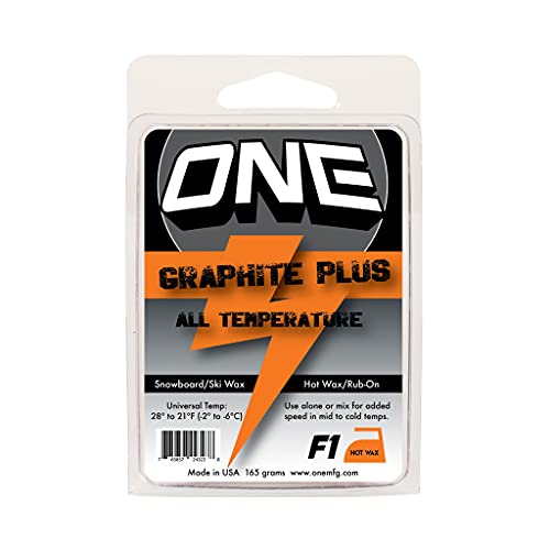 【中古】【未当て嵌める・未開封品】One Mfg F1 Graphite Plus スノーボード\u0026スキーの板蝋涙 165g - 全体温熱っぽい蝋涙またはす早さ足し加える剤でこすってください。