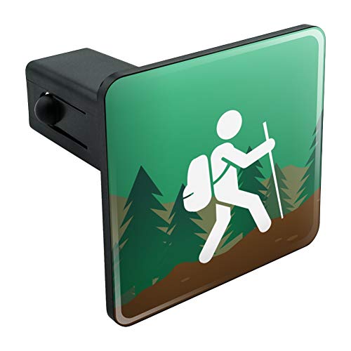 【中古】【未使用・未開封品】ハイカーハイキングシンボル山の自然牽引トレーラーヒッチカバープラグインサート1 1/4インチ（1.25\