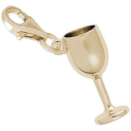 【中古】【未当てはめる・未開封品】Wineglass惹き付けるwith Lobster Claw Clasp、惹き付ける腕輪と頸飾り用