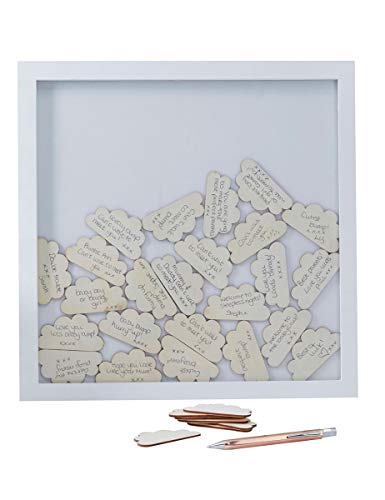 【中古】【未使用・未開封品】Hello World Cloud Drop Top Frame Guest Book