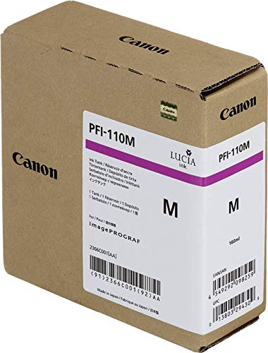 【中古】【未使用・未開封品】Canon PFI-110 M - 160 ml - magenta - original - ink tank - for imagePROGRAF TX-2000, TX-3000, TX-4000
