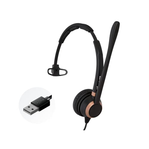 【中古】【未使用・未開封品】Discover D711U プロフェッショナル シングルスピーカー 有線 USB ヘッドセット PC ノートパソコン Mac Skype 音声ディクテーション ソフトフォ｜AJIMURA-SHOP 27,609円