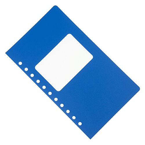 【中古】【未当て嵌める・未開封品】Aerobind QRH覆いかぶせる 11穴 - 幅6.56in 青み リジッド 飛行士 チェックリストカバー 窓付き添い人 - 1容器に並べる10個入り口・入口