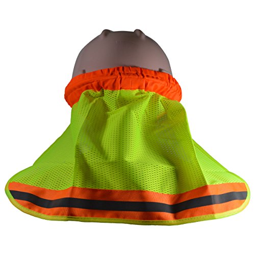 【中古】【未使用・未開封品】Petra Roc HNS-L High Visibility Neck Sun Shield for Hard Hats44; Lime