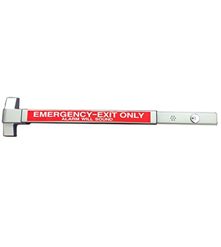 【中古】【未使用・未開封品】Global Door Controls プッシュバー パニック出口デバイス アルミニウム EAKアラームキット付き (含まれています) 36インチドア用