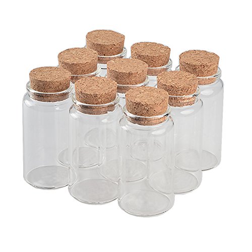 【中古】【未当て嵌める・未開封品】ガラスボトルコルク芸術瓶でJars Weding差し上げ物50?ml 80?ml 100?ml 150?ml空Jars入れもの瓶 100ml-47x90x33粍 澄み切った TAI DIAN