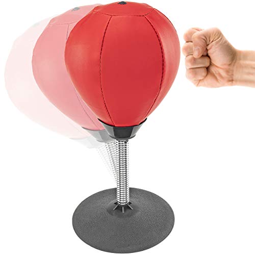 【中古】【未使用・未開封品】Fairly Odd Novelties Desktop Punching Bag Stress Relief Boxing Novelty Gag White Elephant Gift.