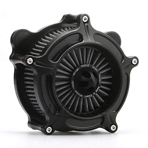 【中古】【未使用・未開封品】Happy-Motor オートバイ タービン エアフィルター クリーナー 吸気フィルター Harley Softail 93-15,01-07 Dyna Touring ブラックフィルター｜AJIMURA-SHOP