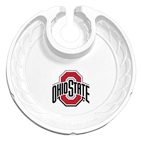 【中古】【未使用・未開封品】NCAA オハイオ州立大学 バックアイズ ファンプレート ホワイト ワンサイズ