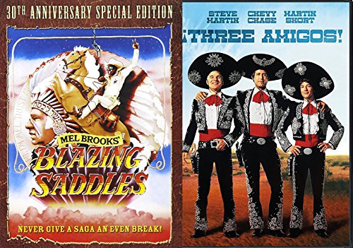 【中古】【未使用・未開封品】Blazing Saddles Special Edition & Three Amigos DVD Western Comedies Bundle Double Feature 2 Movie Set