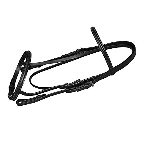 【中古】【未使用・未開封品】Collegiate Comfort クラウンパッド入り 盛り上がったカベソンブライドル ブラック コブ