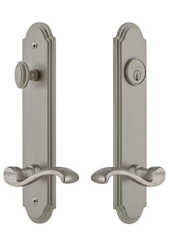 【中古】【未使用・未開封品】Grandeur 841194 ハードウェア アークトールプレート バックセットのポートフィノレバー付き完全エントリーセット サイズ 2.375インチ バックセ