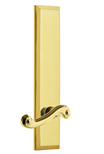 【中古】【未使用・未開封品】Grandeur 836338 Hardware Fifth Avenue トールプレート ニューポートレバー シングルダミー 光沢真鍮|AJIMURA-SHOP
