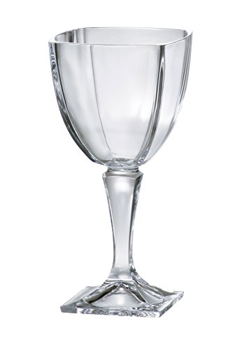 【中古】【未使用・未開封品】Barski Glass - Lead Free - Beautiful Square Footed Crystalline - Wine - Goblet - 270ml - - Made in Europe - Set Of 6｜AJIMURA-SHOP