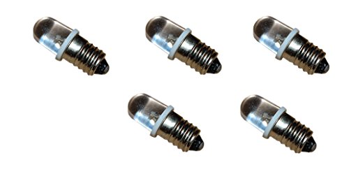 【中古】【未使用・未開封品】ミニチュアライト電球、3ボルトミニランプ、e10?Small LED電球、ホワイト5パック