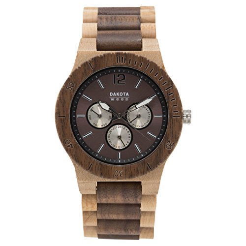 【中古】【未使用・未開封品】DakotaメンズクオーツWood Watch, Color : Brown (Model : 26333?)|AJIMURA-SHOP