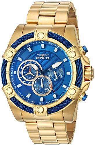 【中古】【未使用・未開封品】Invicta Men's 25516 Bolt Quartz Chronograph Blue Dial Watch