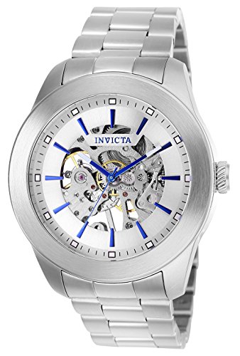 【中古】【未当て嵌める・未開封品】Invicta メンズ ヴィンテージ 自動小銃アビエーターウォッチ ステンレススチールストラップ しろがね色 22 (模範例:25758)