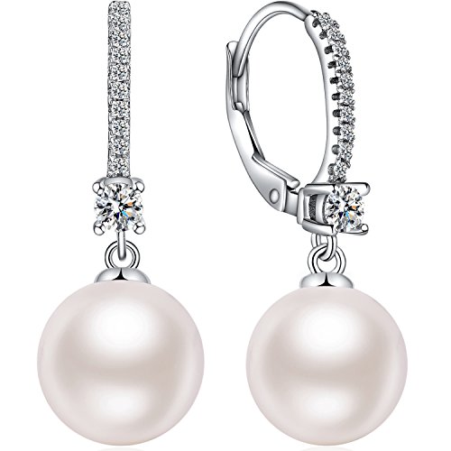 【中古】【未使用・未開封品】ZowBinBin Sterling Silver Imitation Pearl Drop Earrings|AJIMURA-SHOP