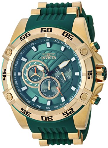 【中古】【未当て嵌める・未開封品】Invicta Men\u0027s 25509 Speedway Quartz Chronograph Green Dial Watch 靴-その他
