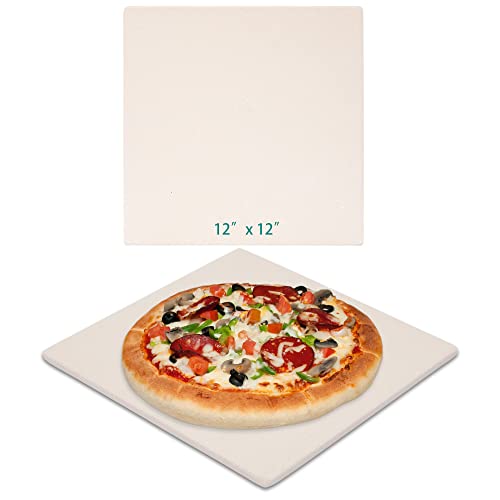 【中古】【未使用・未開封品】Waykea 12インチ x 12インチ ピザストーン スクエア ベーキングストーン プレミアムコルディエライト ピザ グリルオーブン RVオーブン用 ホーム
