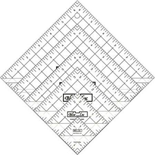 【中古】【未当て嵌める・未開封品】Bloc Loc Half Square Triangle Ruler Set 1