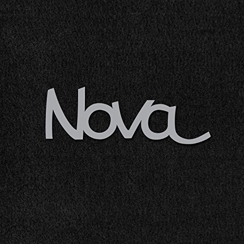 【中古】【未使用・未開封品】Lloyd Mats???Velourtexブラックフロントフロアマット用シボレーII Nova 1966???74?withシルバーNova刺繍