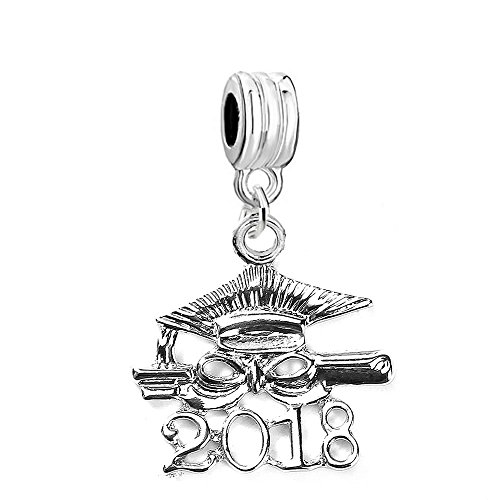 【中古】【未当て嵌める・未開封品】2018年卒御墨付きとキャップチャームビーズ、ヨーロピアンスネークチェーンチャームブレスレット