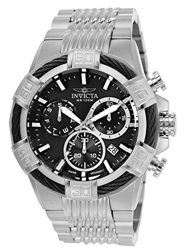 【中古】【未当て嵌める・未開封品】Invicta Men\u0027s 25862 Bolt Quartz Chronograph Black Dial Watch