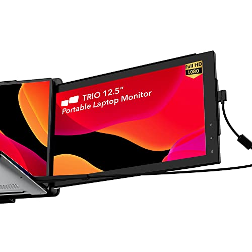 【中古】【未使用・未開封品】Trio ポータブルモニター ノートパソコン用 Mobile12.5 デュアル&トリプルスクリーン 1080P IPSディスプレイ ノートパソコンモニター USB A/Type|AJIMURA-SHOP
