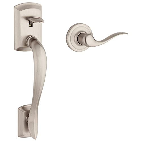 【中古】【未当て嵌める・未開封品】Kwikset 98150-002 Avalon エクステリアハンドルのみ タスティン 右利き生き肝付き添い人 繻子Ｎｉ