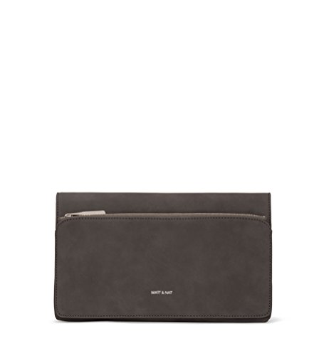 【中古】【未当て嵌める・未開封品】Matt \u0026 nat Petite Structured Cluth、フェイクスエード、薄墨色