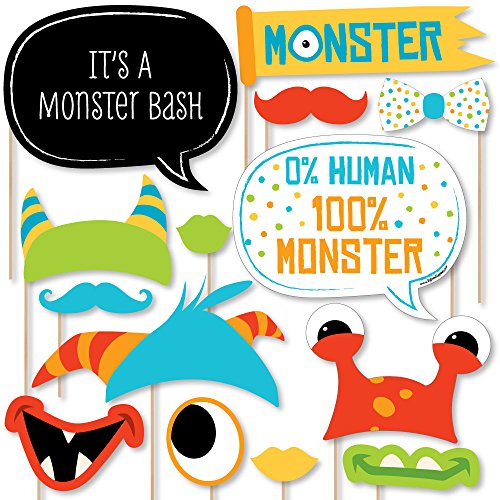 【中古】【未使用・未開封品】モンスターBash???Little Monster誕生日パーティーベビーシャワーまたは写真ブース小道具キット???20カウント