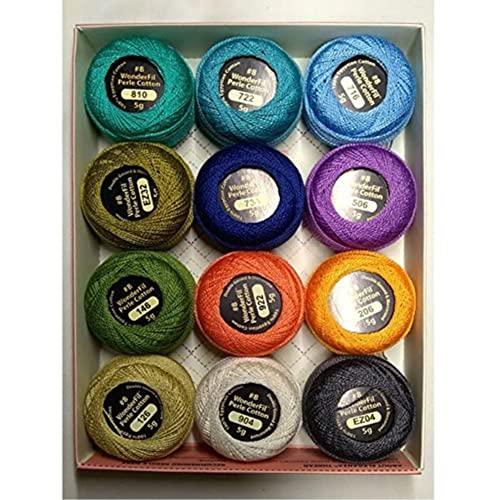 【中古】【未使用・未開封品】Wonderfil Eleganza #8 Perle Cotton Embroidery Thread Sampler Collection, "Coral Reef"｜AJIMURA-SHOP