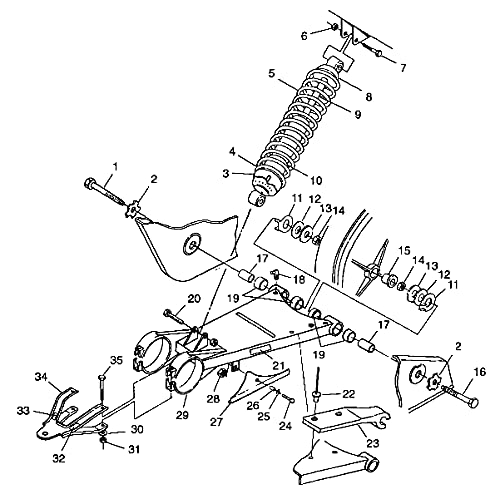 【中古】【未使用・未開封品】Polaris 1988-1999 Trail Xpress Shock Rear 7041448 OEM