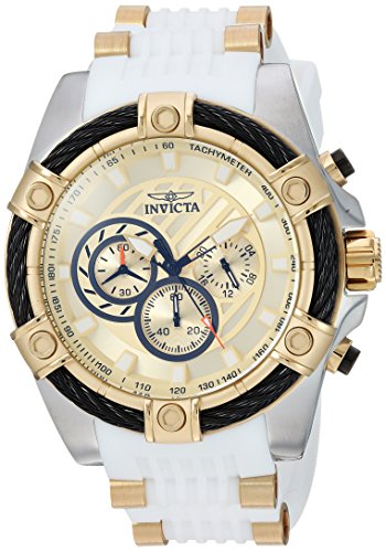 【中古】【未当て嵌める・未開封品】Invicta Men\u0027s 25528 Bolt Quartz Chronograph Gold Dial Watch
