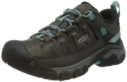 【中古】【未当て嵌める・未開封品】KEEN (キーン) レディース ターギー 3 ローハイト 雨合羽 山歩きシューズ, アルカトラズ/ブルーターコイズ。, 10