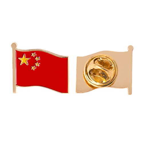 【中古】【未当て嵌める・未開封品】中国旗幟ラペルいの一番 エナメル 金属元素製 お差し上げ物 鳥打ち帽 メンズ レディース 愛国主義的 中国旗幟 ラペルいの一番 メンズジュエリー・アクセサリー-ジュエリー・アクセサリー