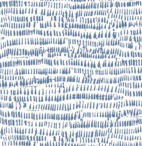【中古】【未使用・未開封品】A-Street Prints 2764-24357 Runes Brushstrokes 壁紙 ブルー