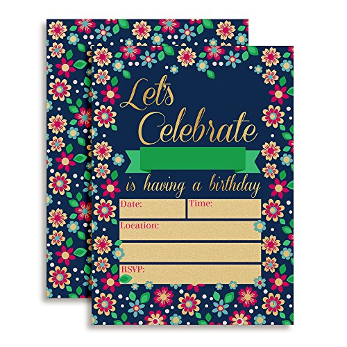 【中古】【未使用・未開封品】Bunchesの花パーティー招待状、5?\