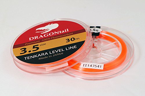 【中古】【未使用・未開封品】(3.5) - DRAGONtail Tenkara Level Line 30m Hi-Vis Orange