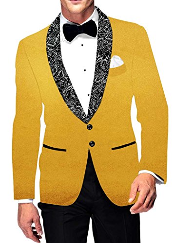 【中古】【未当て嵌める・未開封品】INMONARCH BLAZER メンズ US 大きさ: 44 X-Long 色つや: 黄色