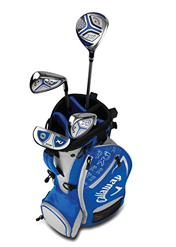 【中古】【未当てはめる・未開封品】Callaway ゴルフ 2018ジュニアゴルフセットブルーバッグ[並行輸入] (Level 1: 4 Piece Set, Height Range 38-46, 左)